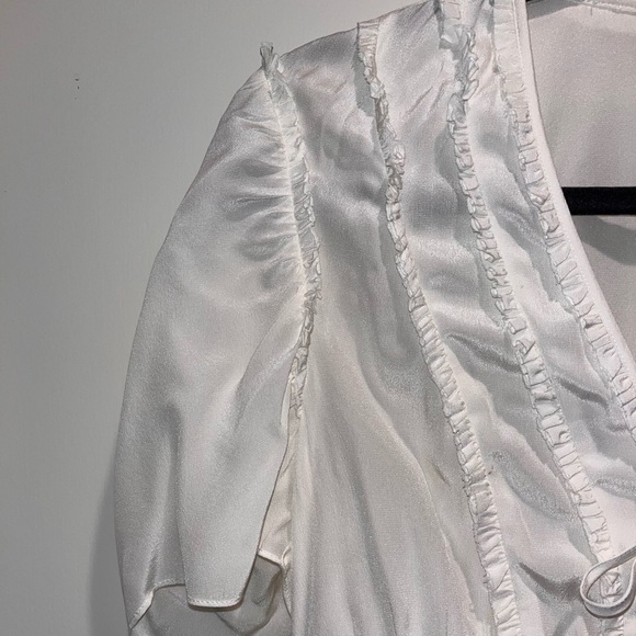 White Sheer Blouse - Picture 10 of 14